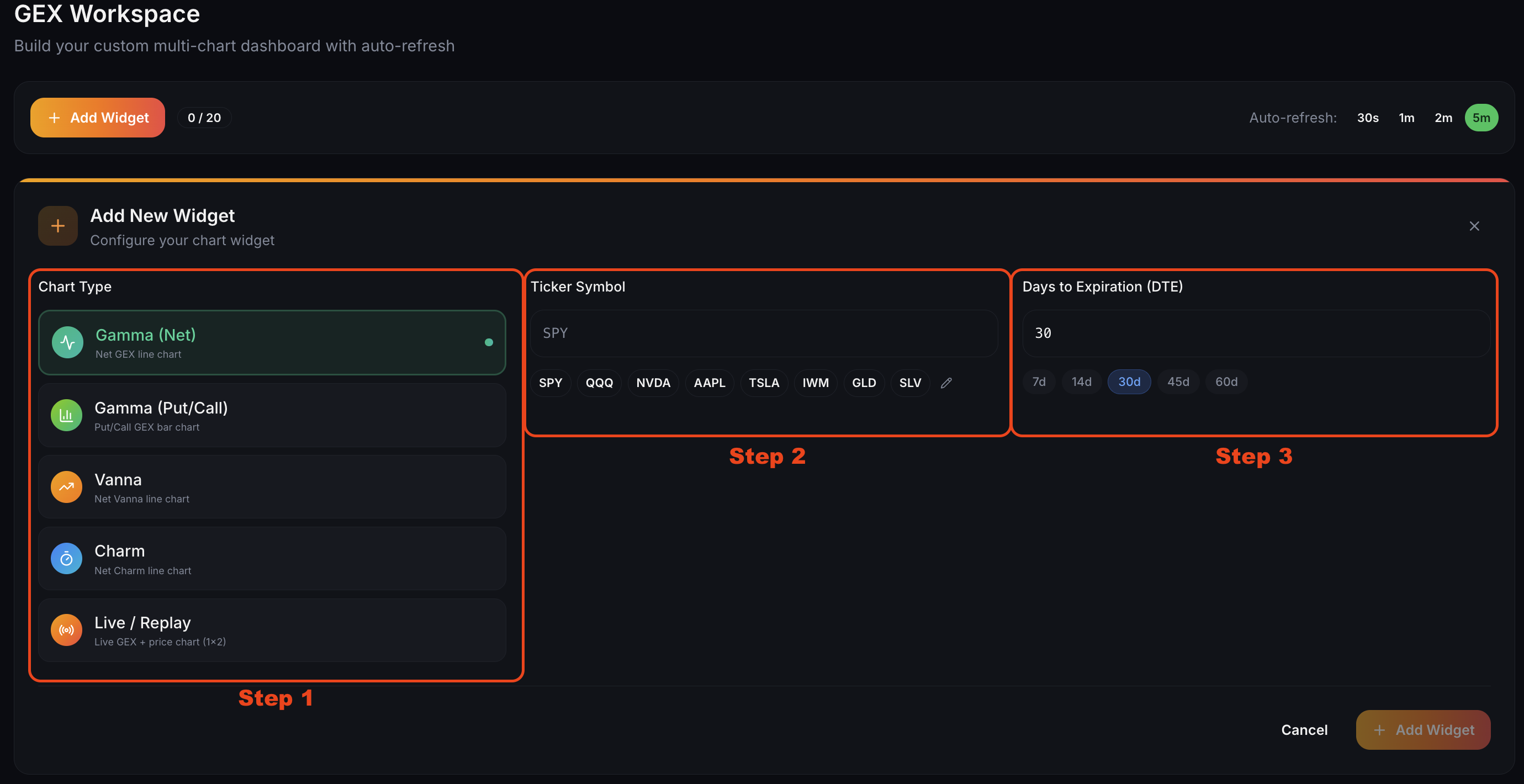 build gex workspace step 2