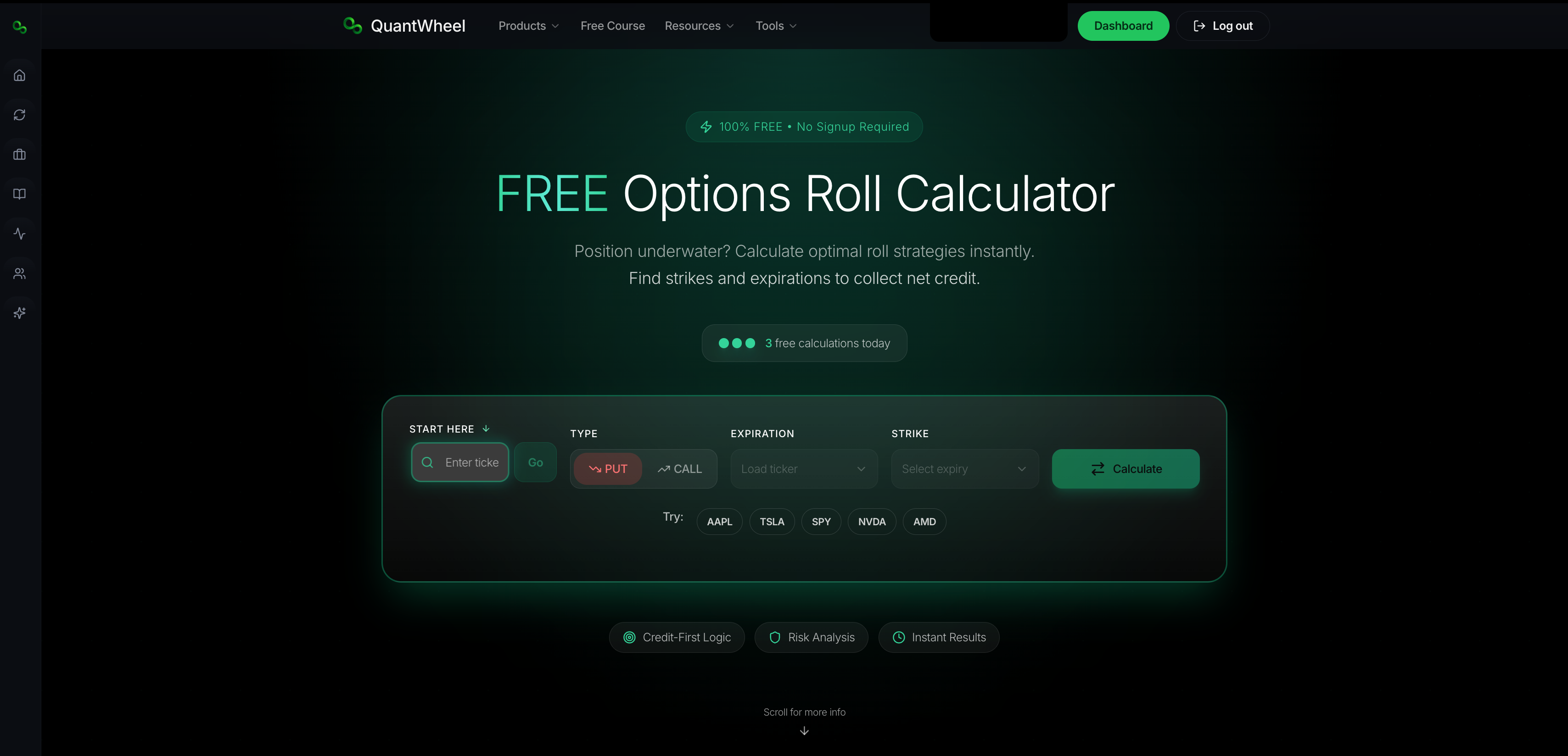 optimal roll tool quantwheel