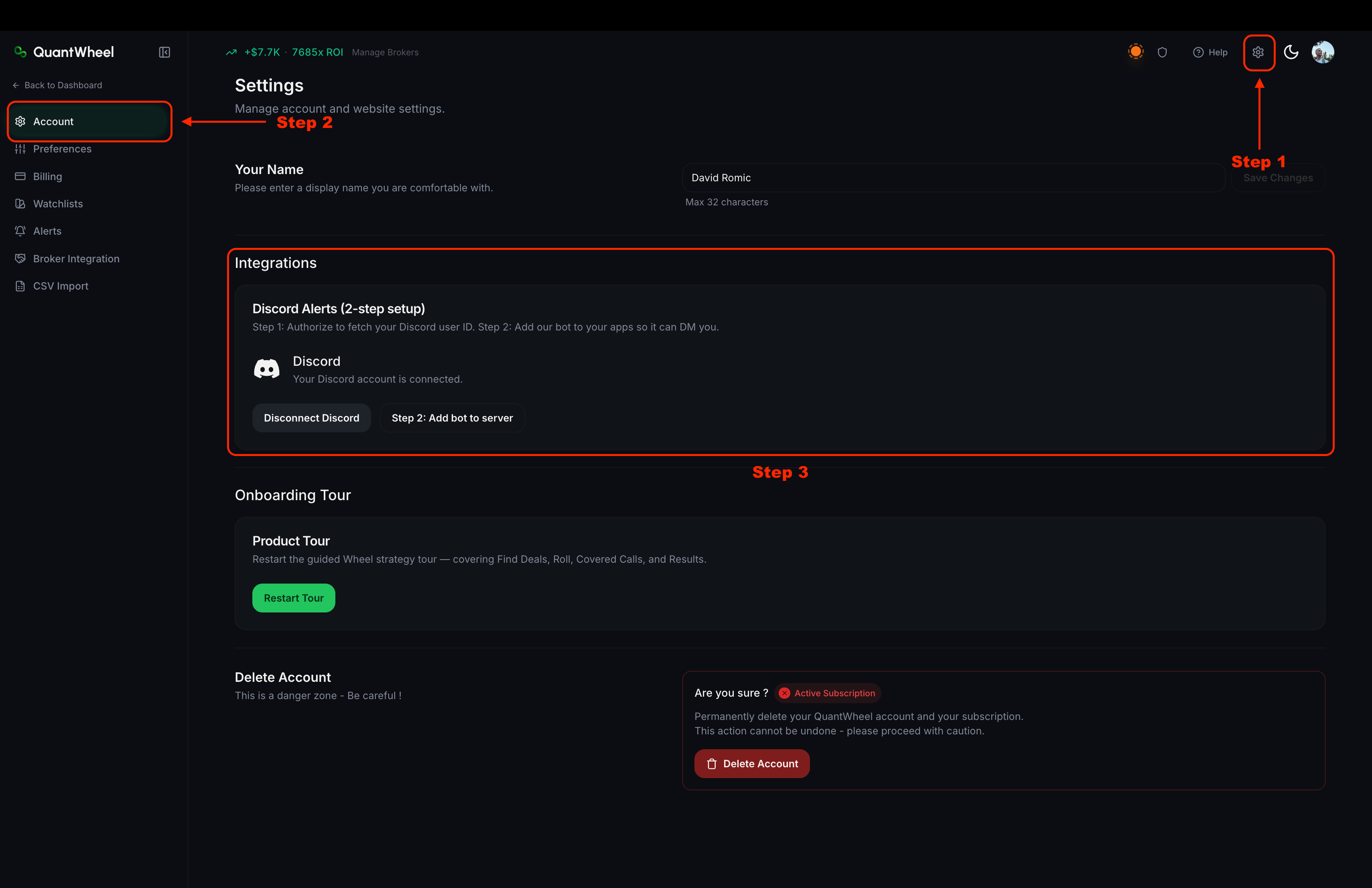 setup discord alerts step 1