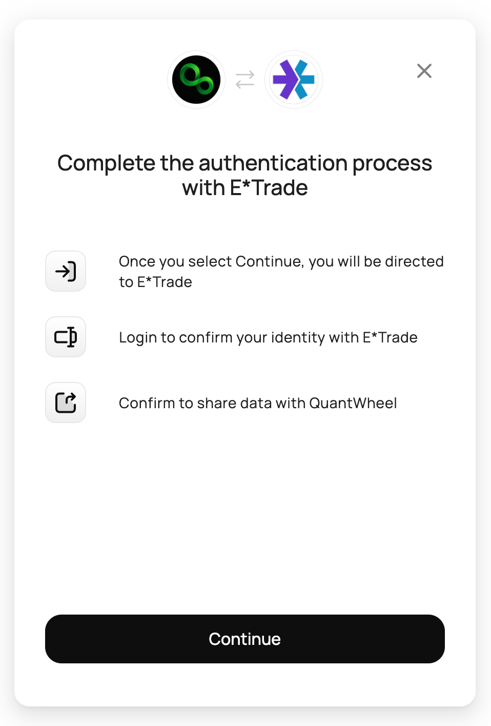 connect etrade step 3