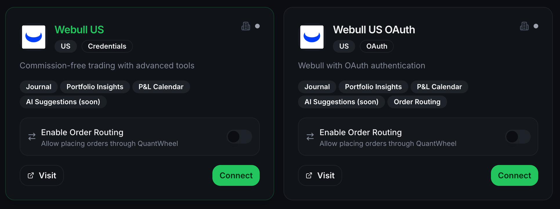 webull broker connect step 2