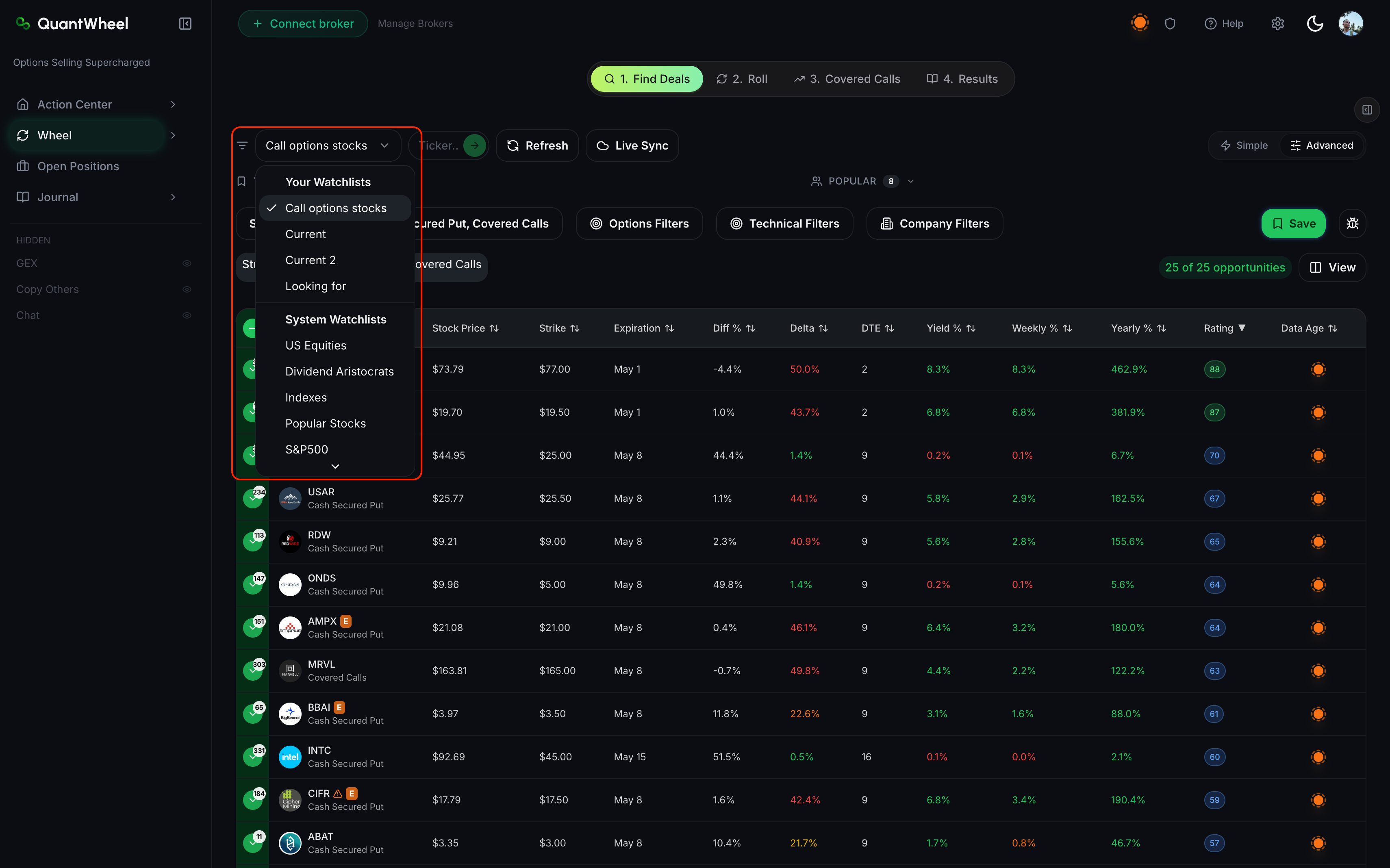 manage watchlists step 4