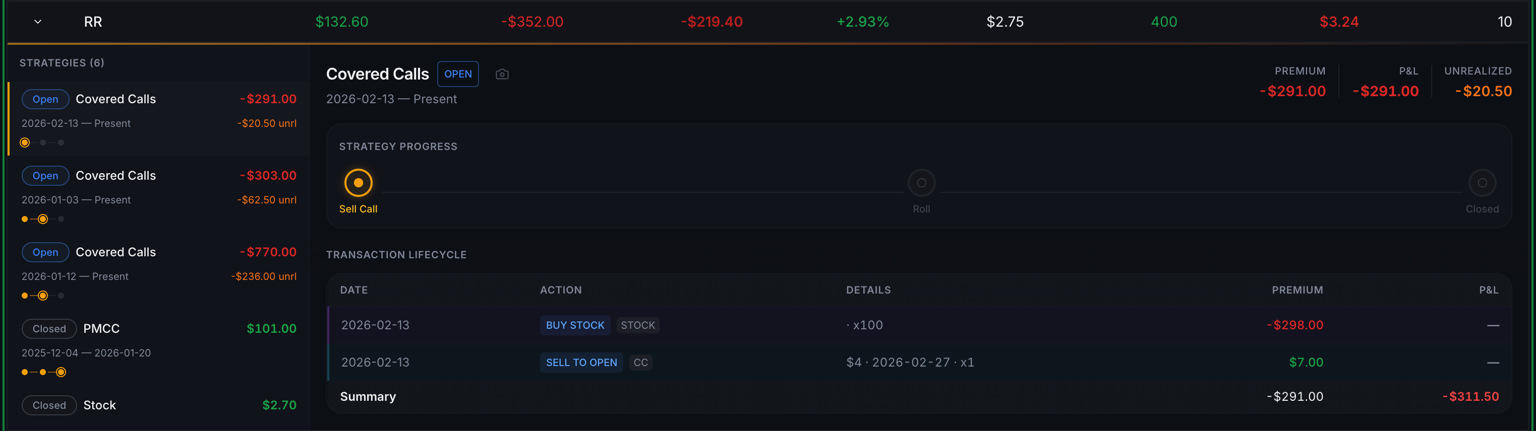 This is a screenshot from QuantWheel journal acting as a covered call return calculator — it's showing your covered call annualized return, your covered call annualized return broken down by week and year, your covered call static return, and your covered call if-called return all before you pick a trade. This is exactly how to calculate covered call returns with zero manual math. You see your average return selling covered calls right there, compare covered call returns vs dividends, covered call returns vs buy and hold, benchmark against covered call ETF returns, all from one covered call screener high return panel.